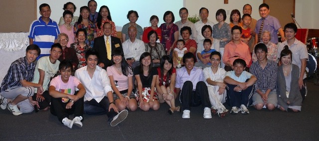 The church family at the 19th anniversary celebration, 2010